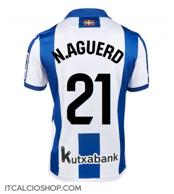 Real Sociedad Nayef Aguerd #21 Prima Maglia 2024-25 Manica Corta